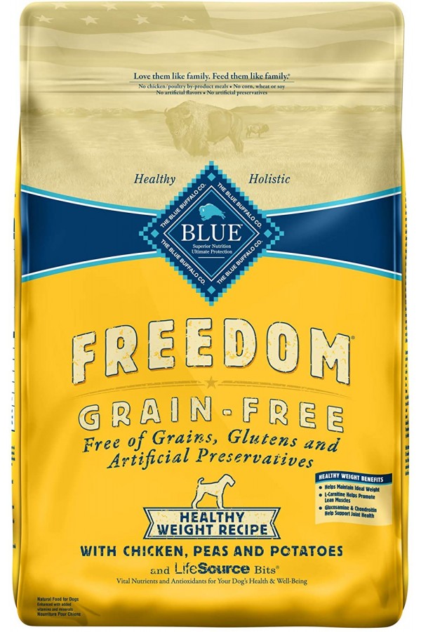 Blue Buffalo Freedom Grain Free Natural Adult Healthy Weight Dry Dog Food