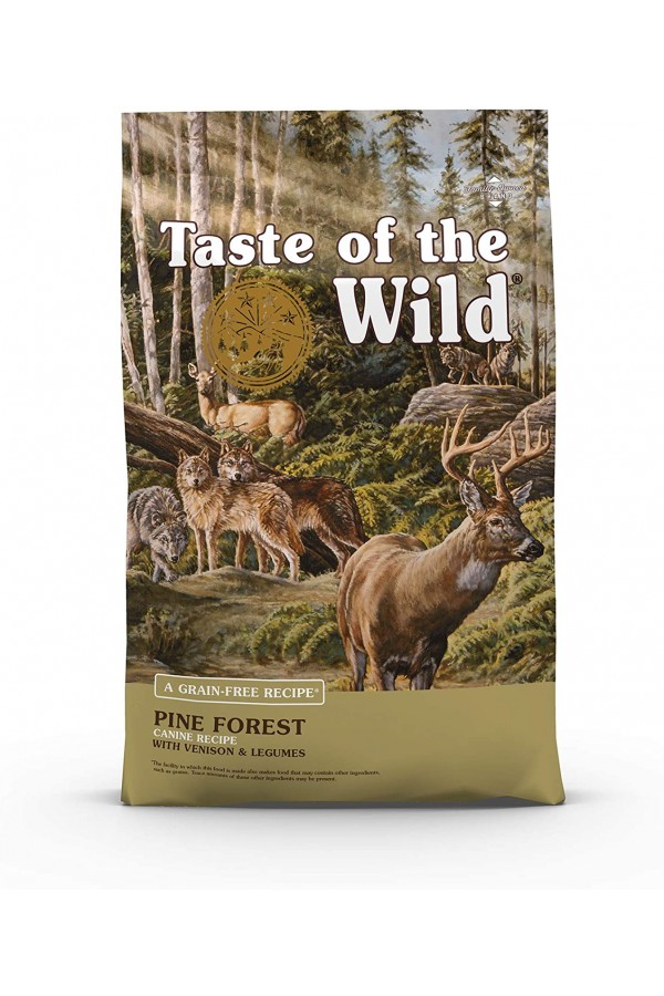 Taste of the Wild Grain Free High Protein Real Meat Recipe Pine Forest Premium Dry Dog Food