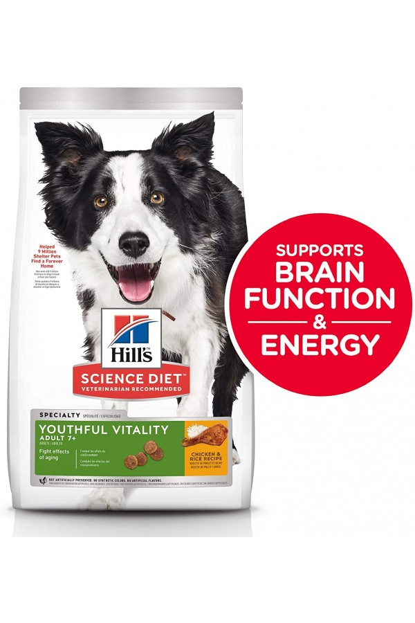 Hill's Science Diet Dog Food, Adult 7+ for Senior Dogs, Youthful Vitality