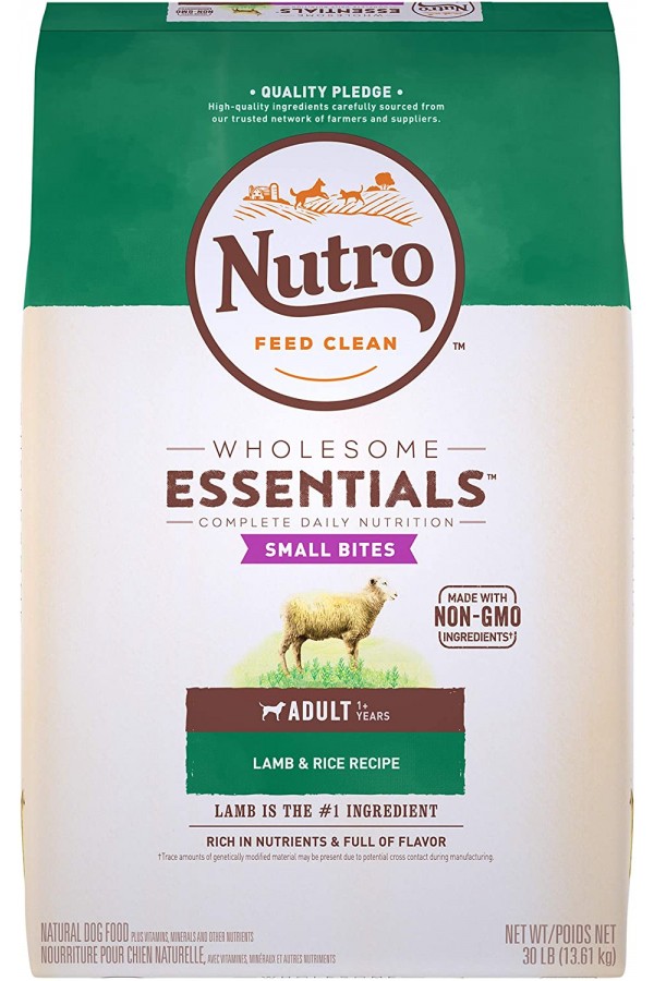 NUTRO WHOLESOME ESSENTIALS Small Bites Adult Lamb & Rice Dry Dog Food