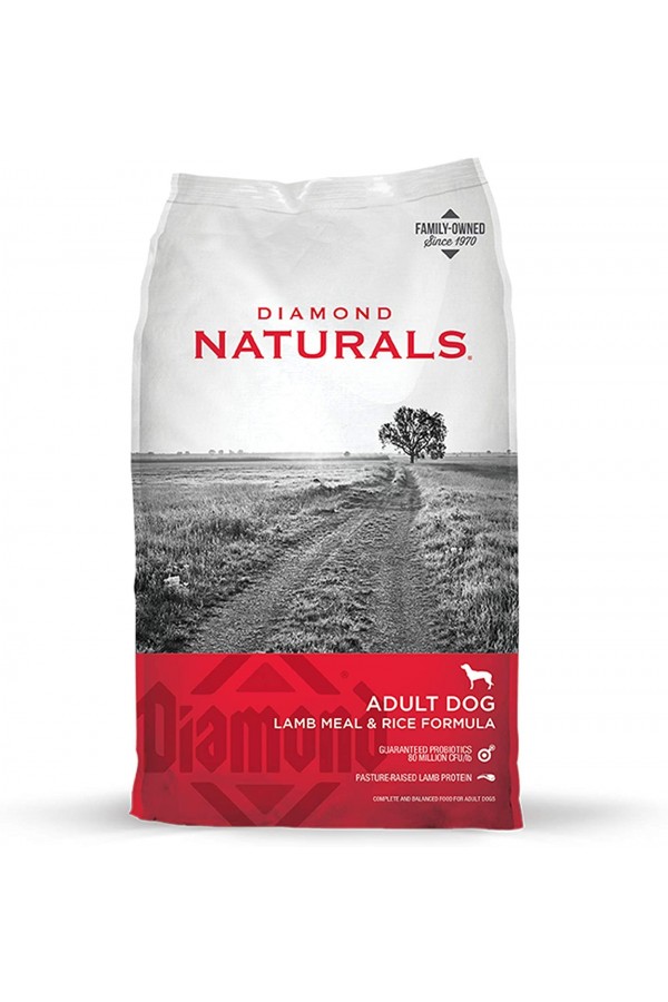 DIAMOND NATURALS Adult Real Meat Recipe Premium Dry Dog Food with Real Pasture Raised Lamb Protein