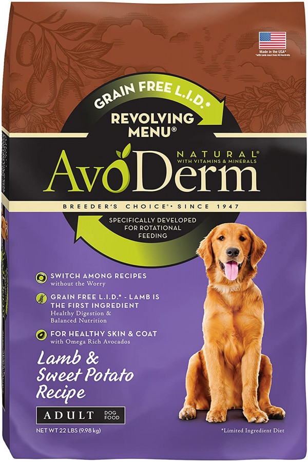 AvoDerm Natural Revolving Menu Dry & Wet Dog Food For Rotational Feeding, Food Intolerance and Sensitivities