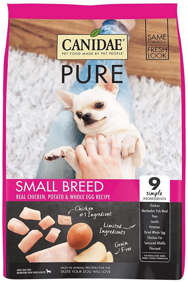 CANIDAE PURE Small Breed Real Chicken, Limited Ingredient, Grain Free Premium Dry Dog Food 