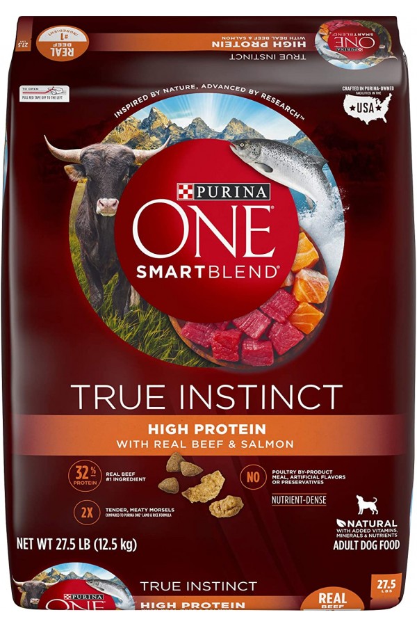 Purina ONE SmartBlend True Instinct Natural Adult Dry Dog Food & Dog Treats