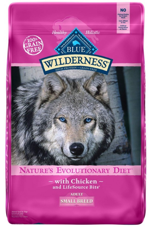 Blue Buffalo Wilderness Grain Free Chicken Adult Small Bites Dry Dog Food (11 pounds)