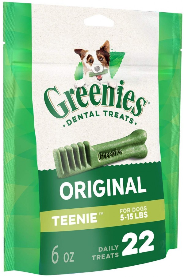 Greenies Original Teenie Natural Dental Dog Treats (5-15 lb. dogs)