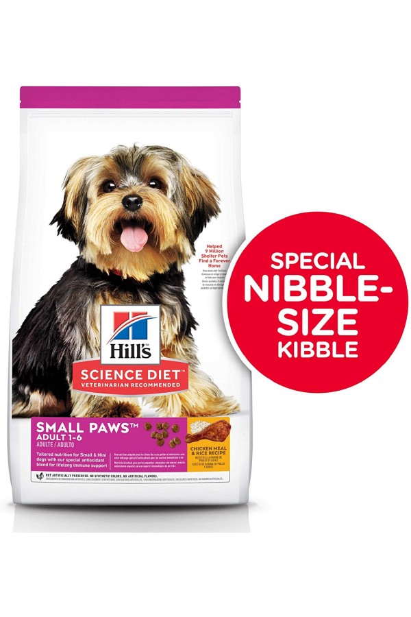 Hill's Science Diet Dry Dog Food, Adult, Small Paws for Small Breed Dogs