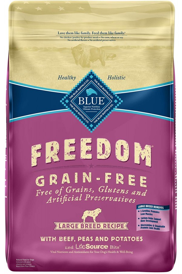 Blue Buffalo Freedom Grain Free Natural Adult Large Breed Dry Dog Food