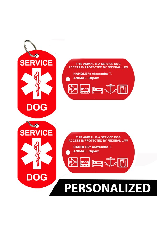 Service Dog ID Badge (Set of 2)