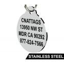 Stainless Steel Pet Tags (Round)