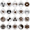 Stainless Designers Round Tags