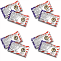 Service Dog Cards, 250 Double Sided ADA Info Cards explain your legal rights by CNATTAGS