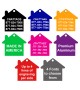 CNATTAGS Pet ID Tags House Shape, 8 Colors, Personalized Premium Aluminum