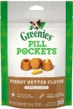 GREENIES Pill Pockets Natural Dog Treats, Capsule Size, Peanut Butter Flavor