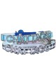 PETNOVO - Personalized Pet collar with Rhinestones Letters and Bell Dog Collars Cat Collas