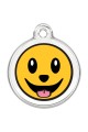 Enamel Pet Tags Round (Smiley Face)