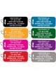 CNATTAGS Pet ID Tags Luggage/Carrier Shape, 8 Colors, Personalized Premium Aluminum