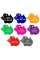 CNATTAGS - Pet ID Tags Mouse Shape, 8 Colors, Personalized Premium Aluminum