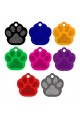 CNATTAGS - Pet ID Tags Paw Shape, 8 Colors, Personalized Premium Aluminum