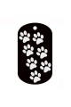 CNATTAGS - ALUMINUM GI MILITARY WALKING PAWS PERSONALIZED ENGRAVED PET ID TAG