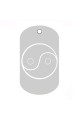 CNATTAGS - ALUMINUM GI MILITARY YIN AND YANG SIGN PERSONALIZED ENGRAVED PET ID TAG