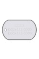CNATTAGS - STAINLESS STEEL GI MILITARY ROLLED EDGE PERSONALIZED ENGRAVED PET ID TAG