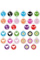 CNATTAGS Stainless Steel with Enamel Personalized Pet ID Tags Various Designs and Colors